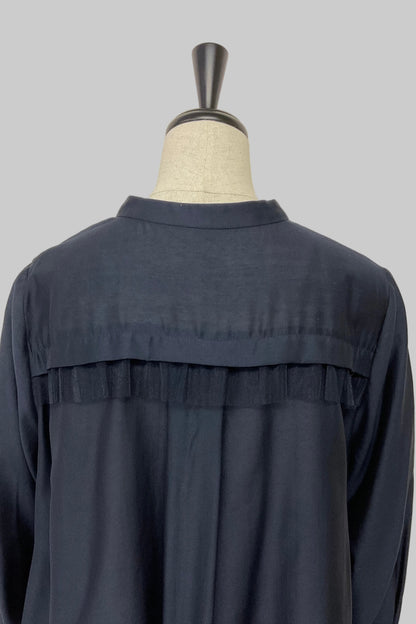 チュールフリルブラウス