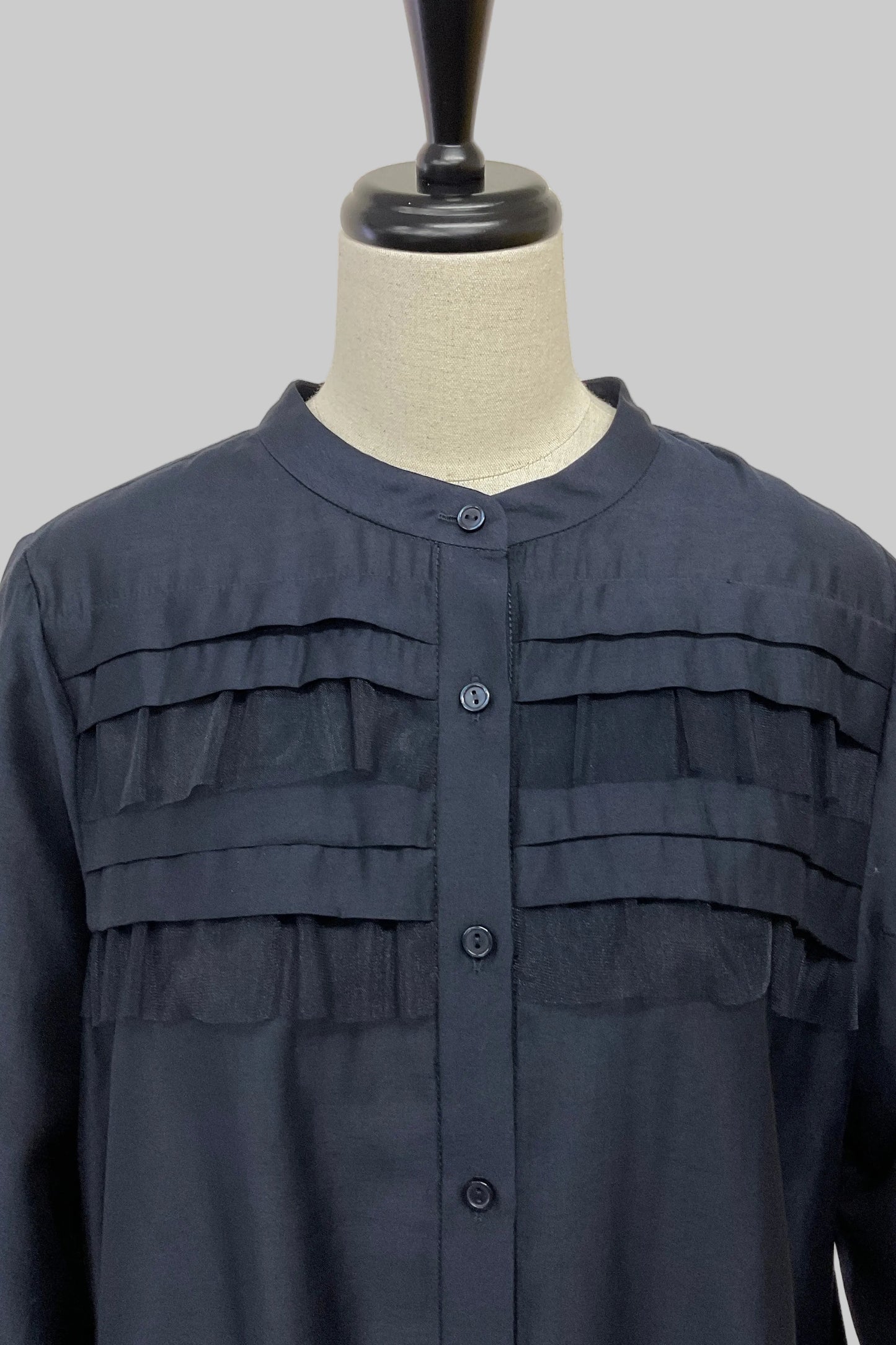 チュールフリルブラウス