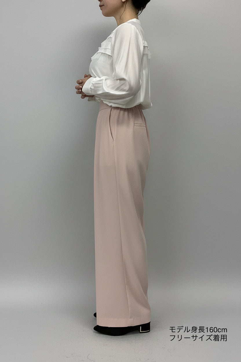 〈ご試着キャンペーン対象品〉ハイウエストストレートパンツ2