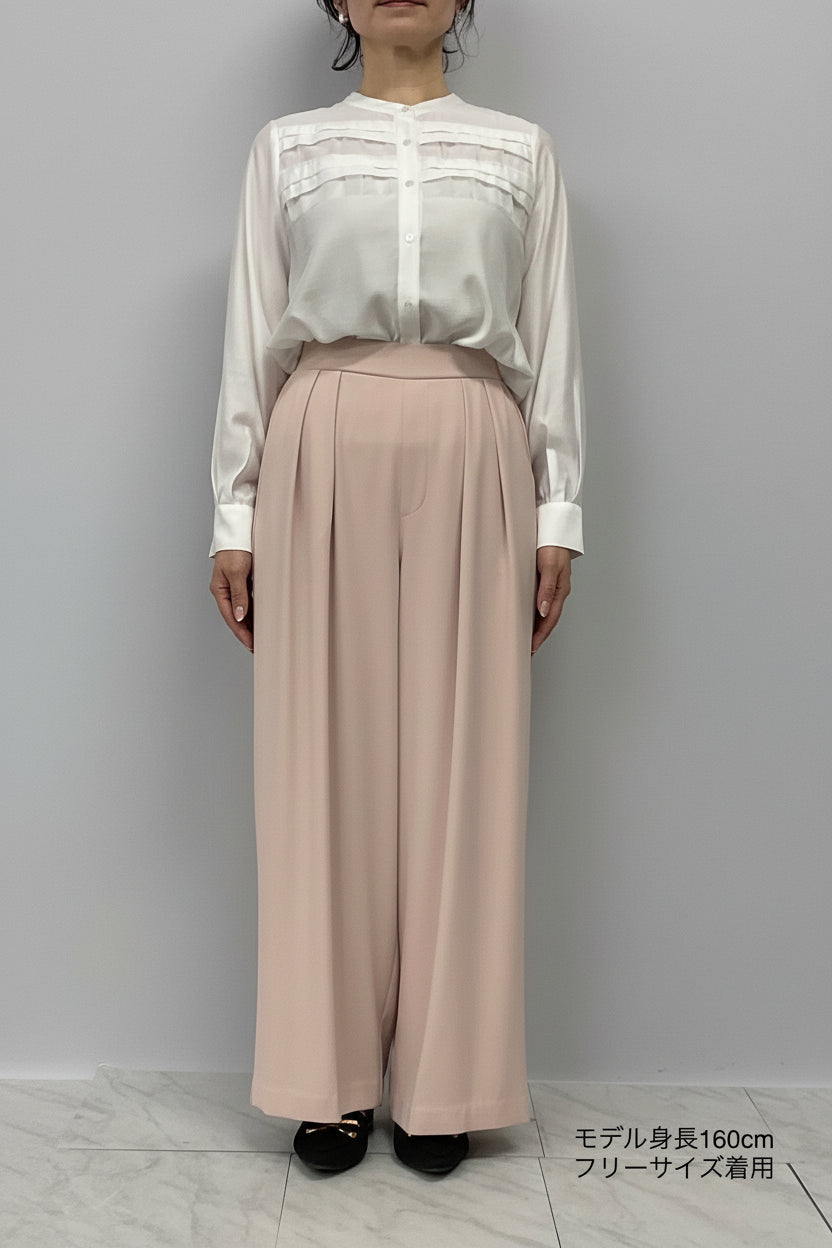 〈ご試着キャンペーン対象品〉ハイウエストストレートパンツ2