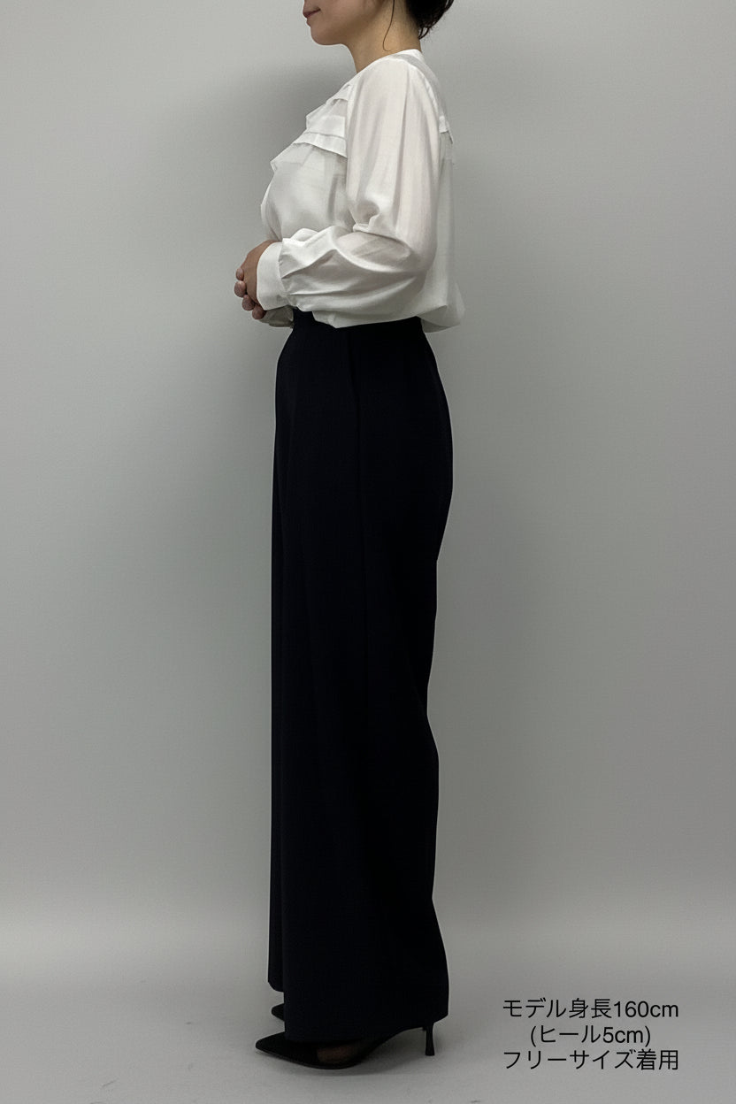 〈ご試着キャンペーン対象品〉ハイウエストストレートパンツ2