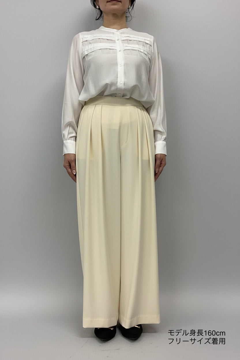 〈ご試着キャンペーン対象品〉ハイウエストストレートパンツ2