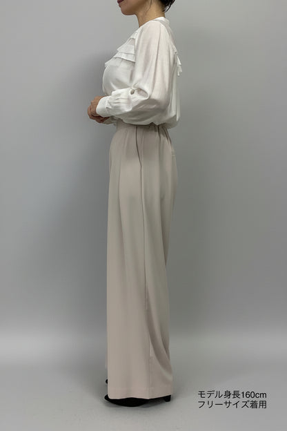 〈ご試着キャンペーン対象品〉ハイウエストストレートパンツ2