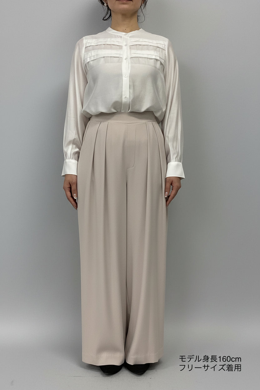 〈ご試着キャンペーン対象品〉ハイウエストストレートパンツ2