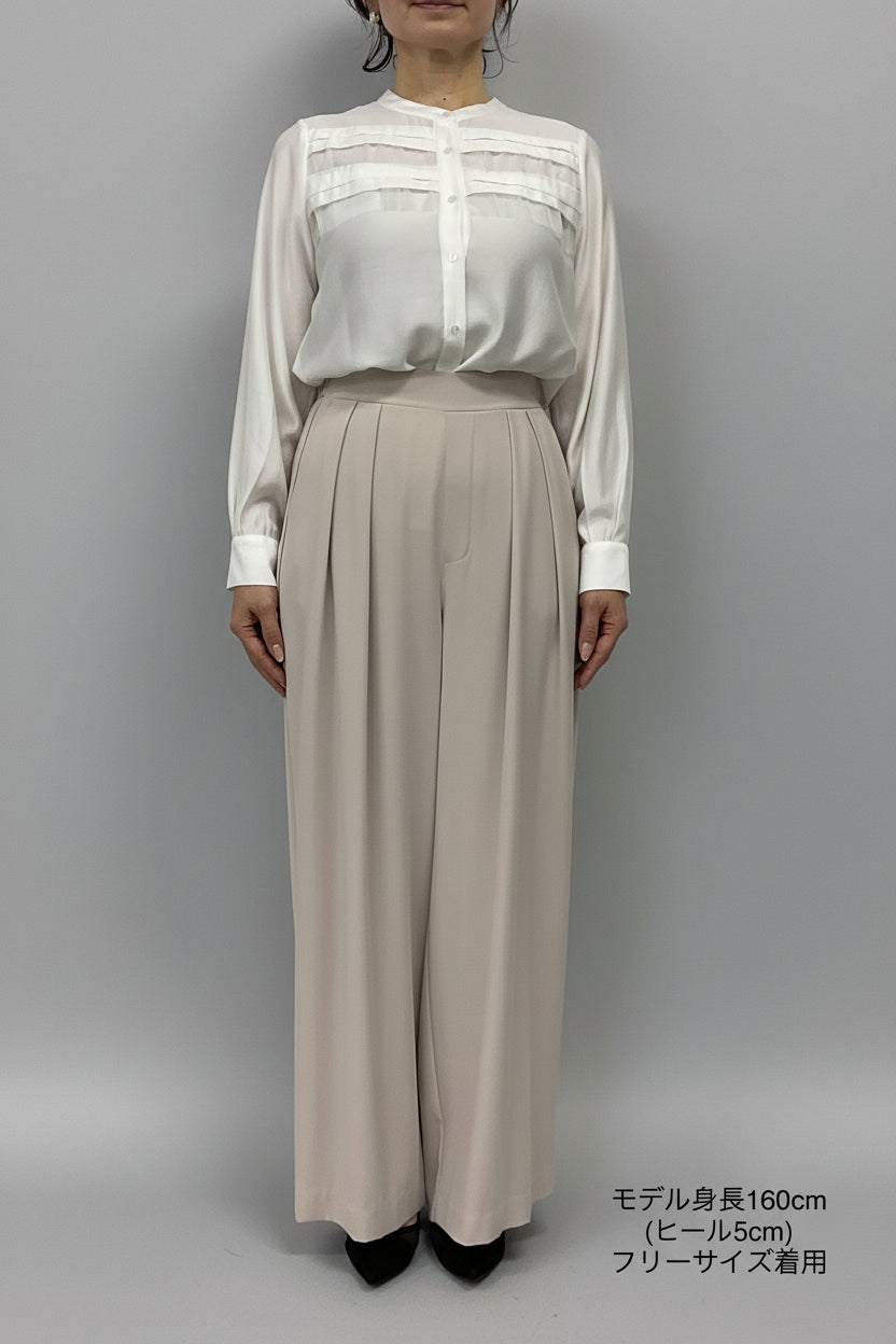 〈ご試着キャンペーン対象品〉ハイウエストストレートパンツ2