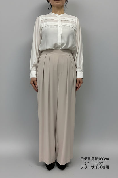 〈ご試着キャンペーン対象品〉ハイウエストストレートパンツ2