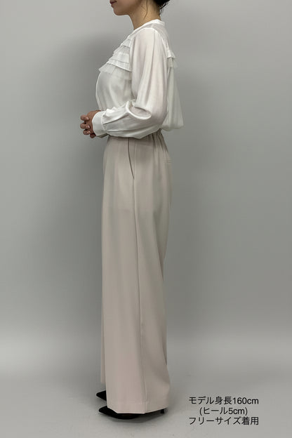 〈ご試着キャンペーン対象品〉ハイウエストストレートパンツ2