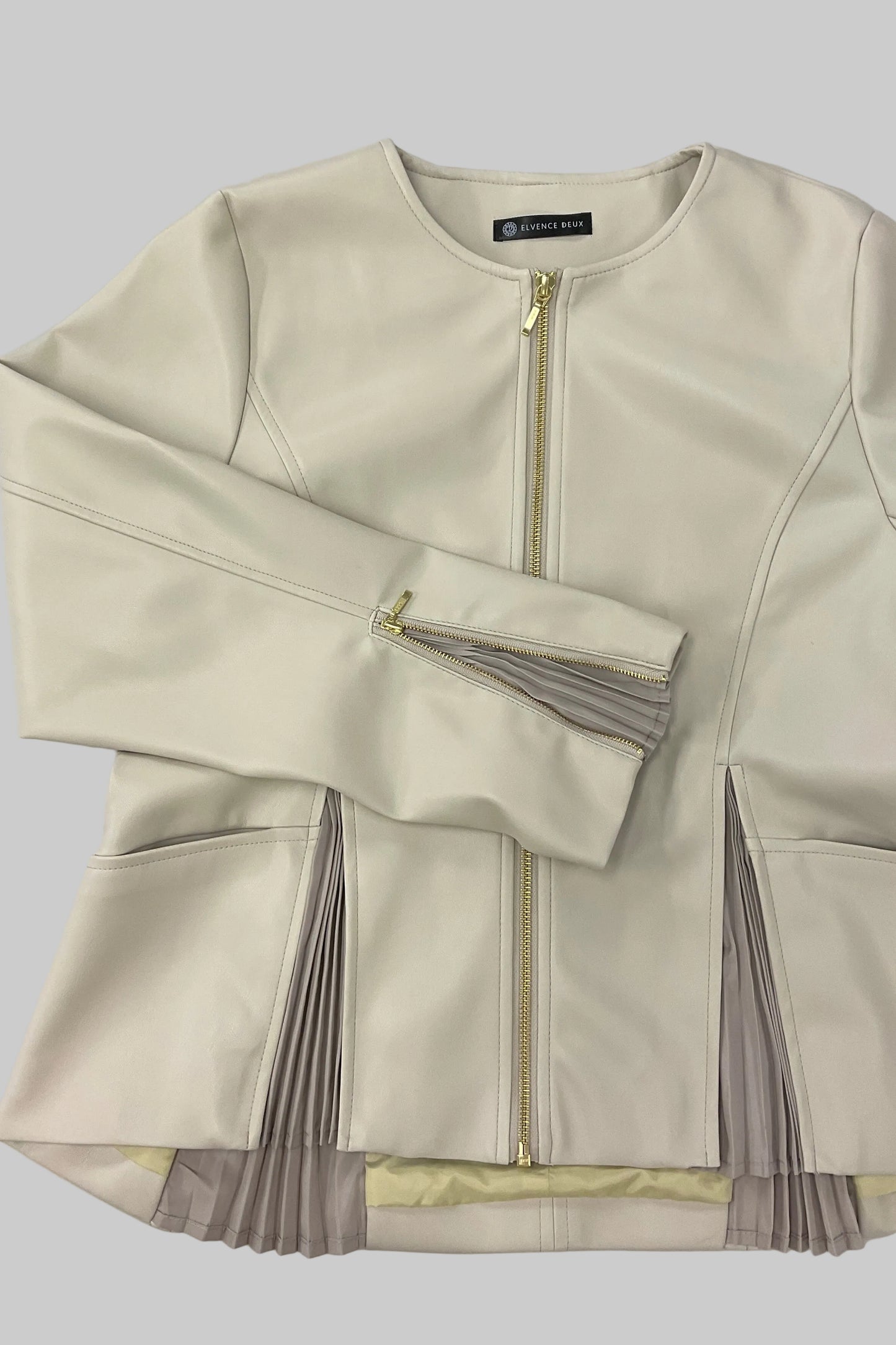 [予約] ペプラムレザージャケット