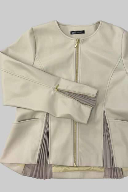 [予約] ペプラムレザージャケット