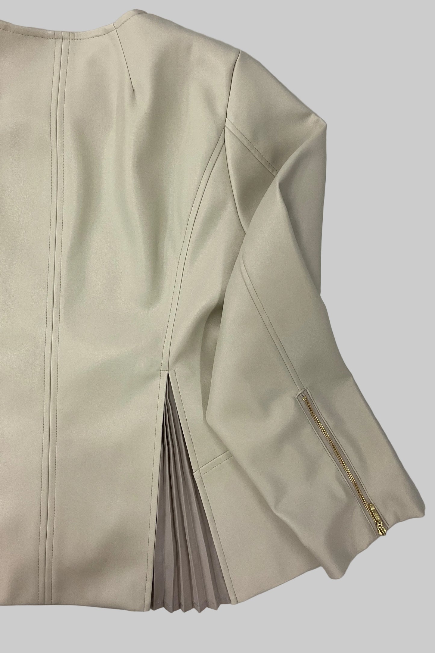 [予約] ペプラムレザージャケット