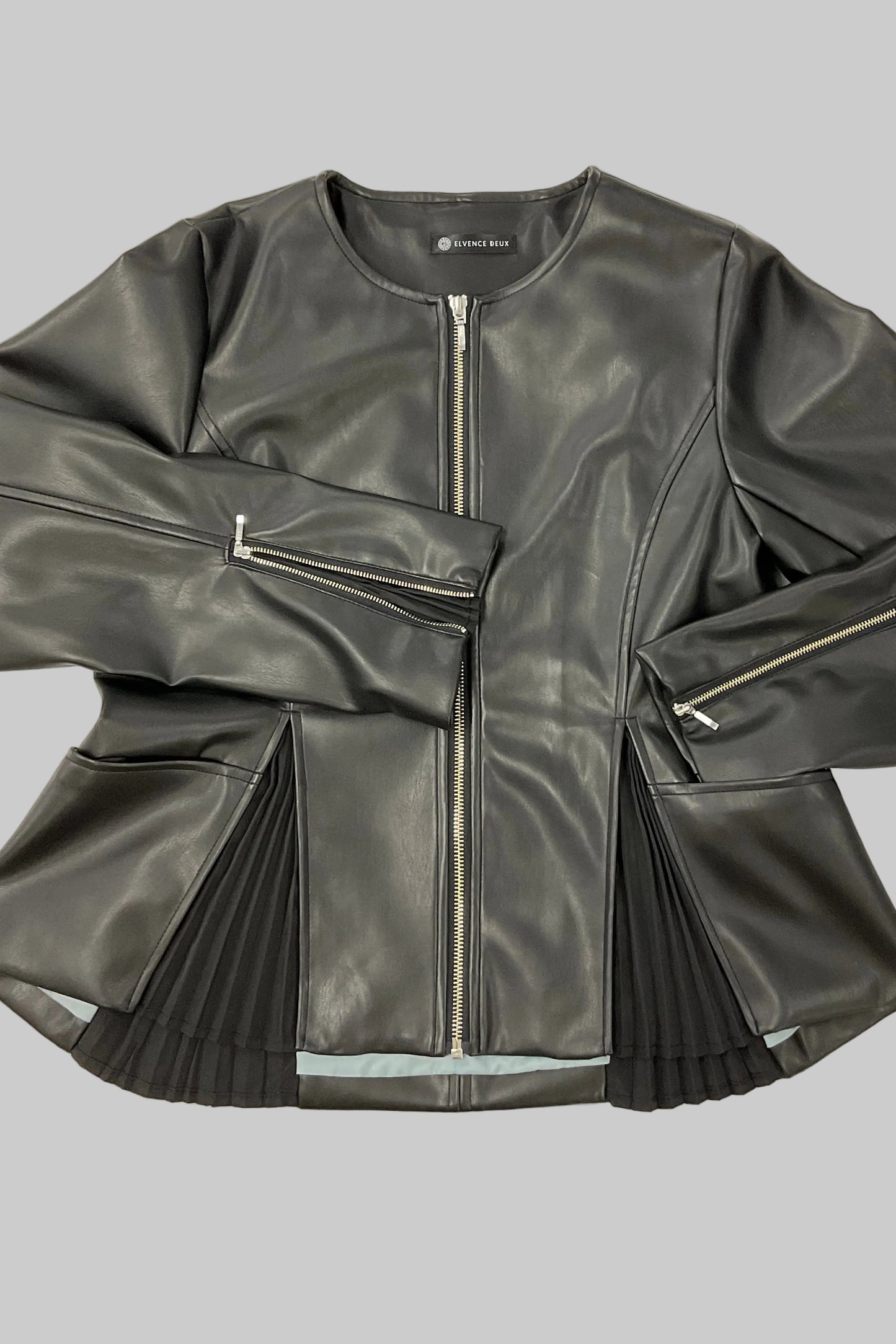 [予約] ペプラムレザージャケット