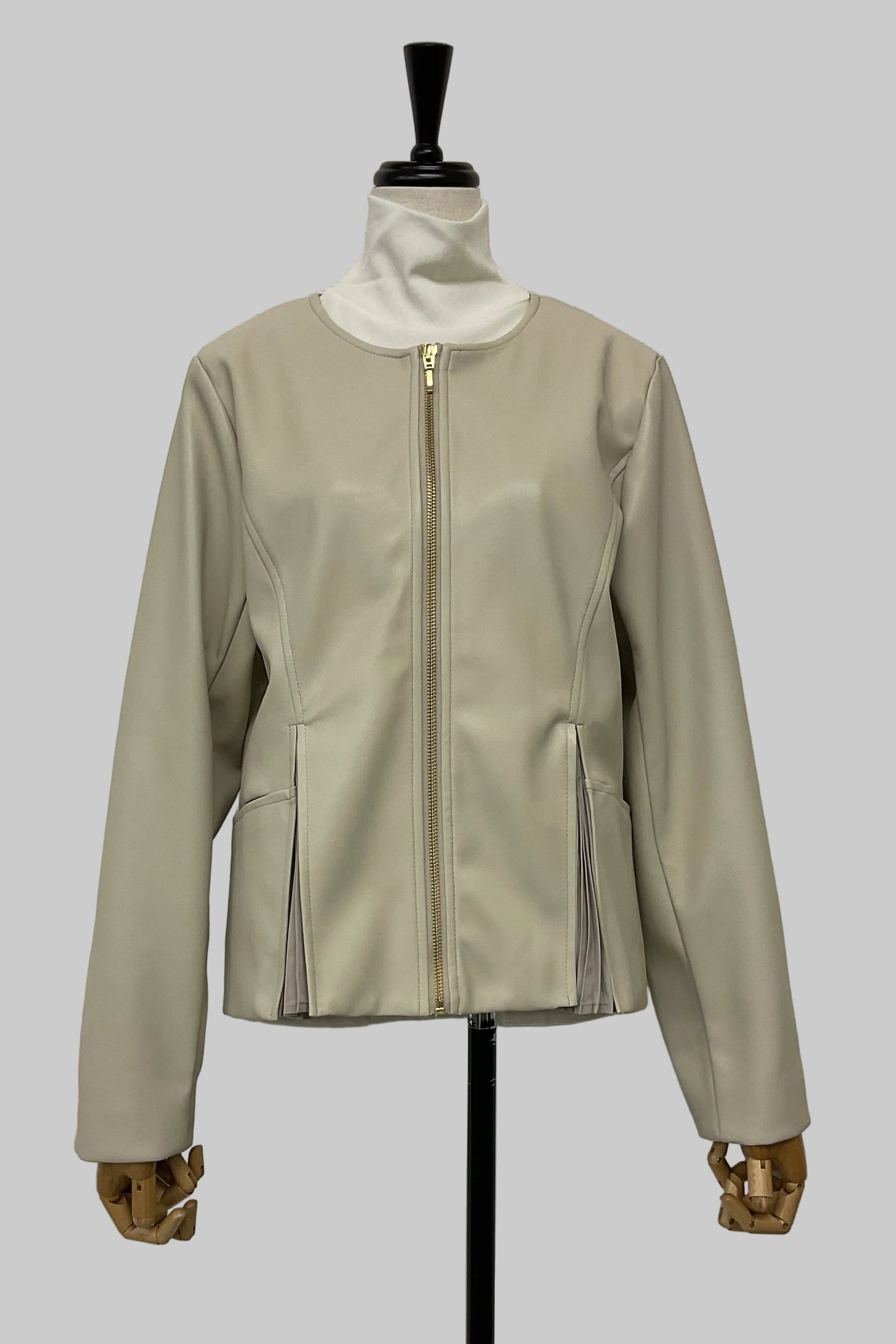 [予約] ペプラムレザージャケット