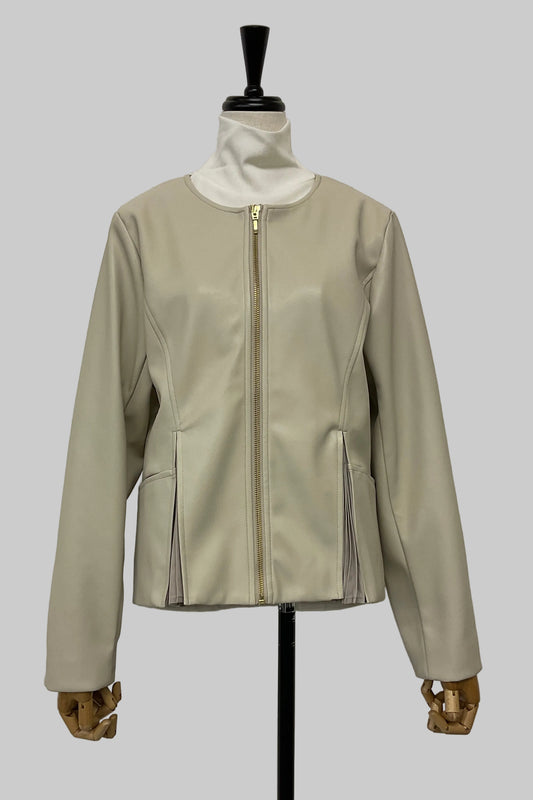 [予約] ペプラムレザージャケット