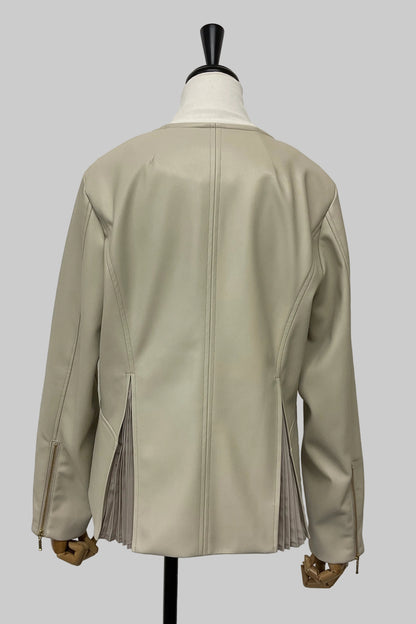 [予約] ペプラムレザージャケット