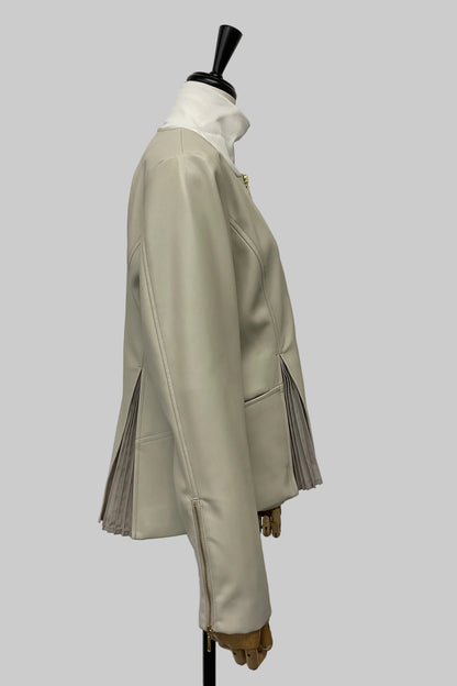 [予約] ペプラムレザージャケット