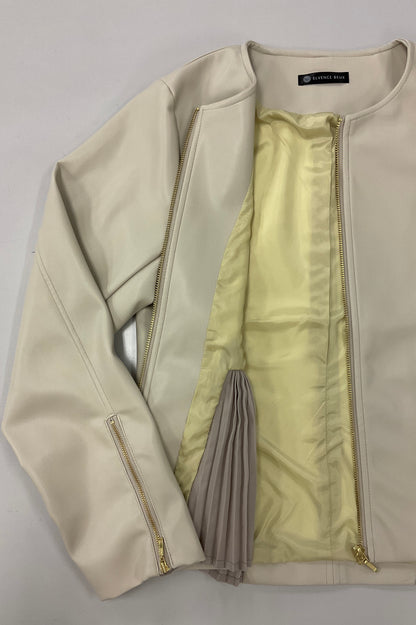 [予約] ペプラムレザージャケット