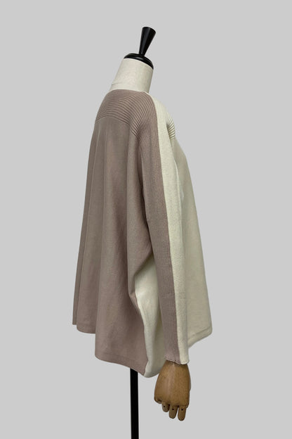 バイカラーニット