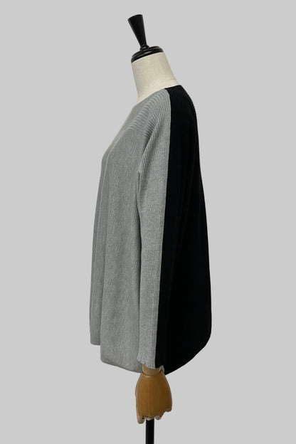 バイカラーニット