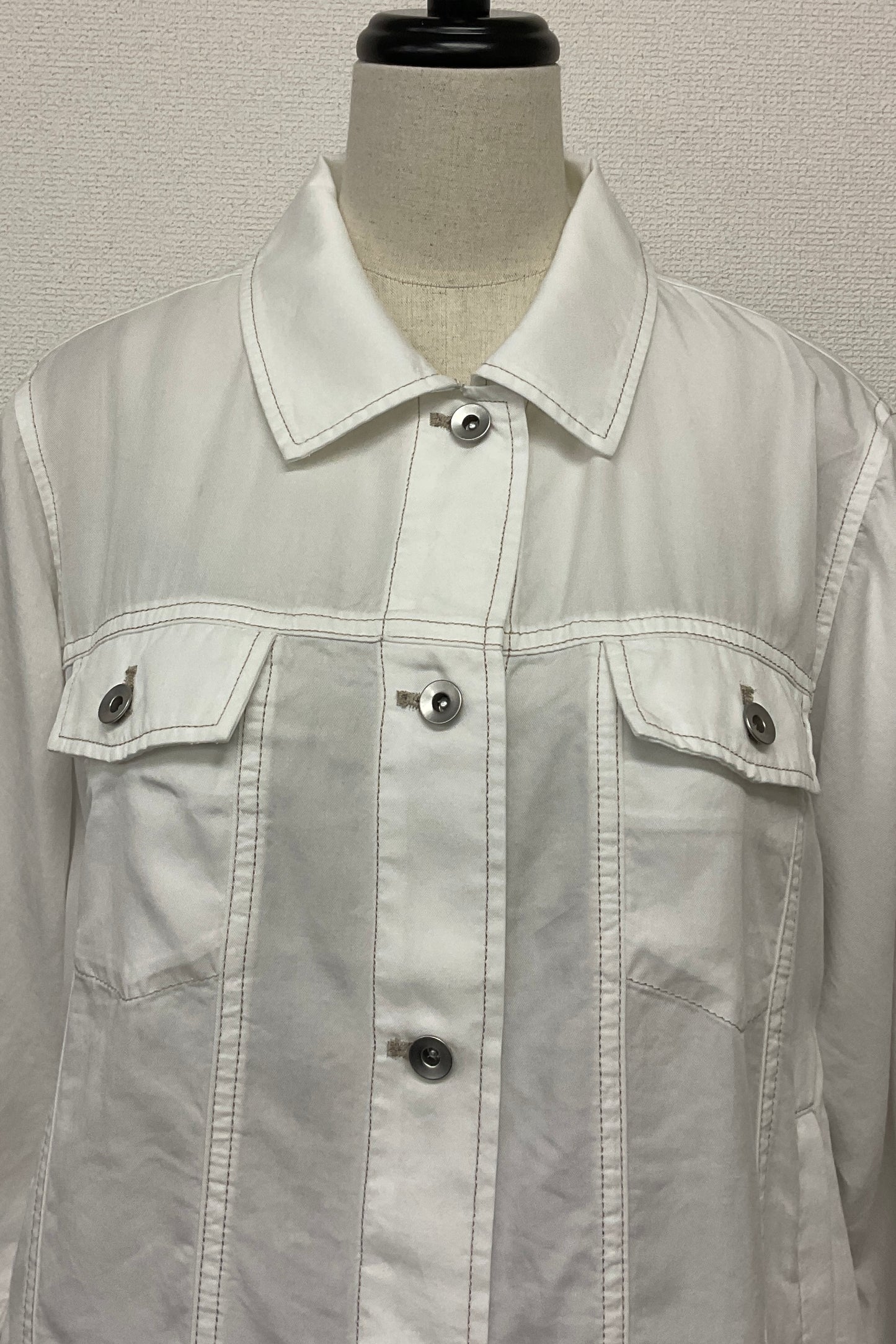 パウダーシルクデニムシャツジャケット