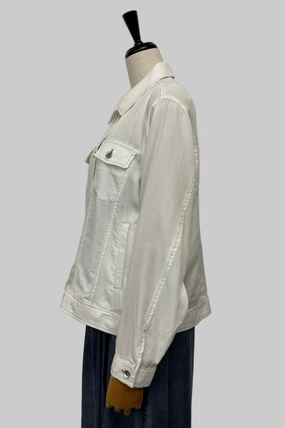 パウダーシルクデニムシャツジャケット