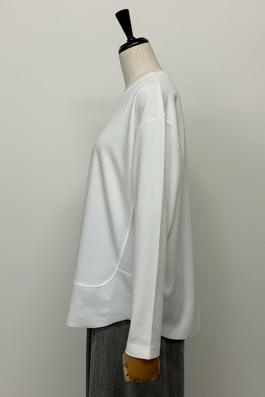 裾切り替えカットソー