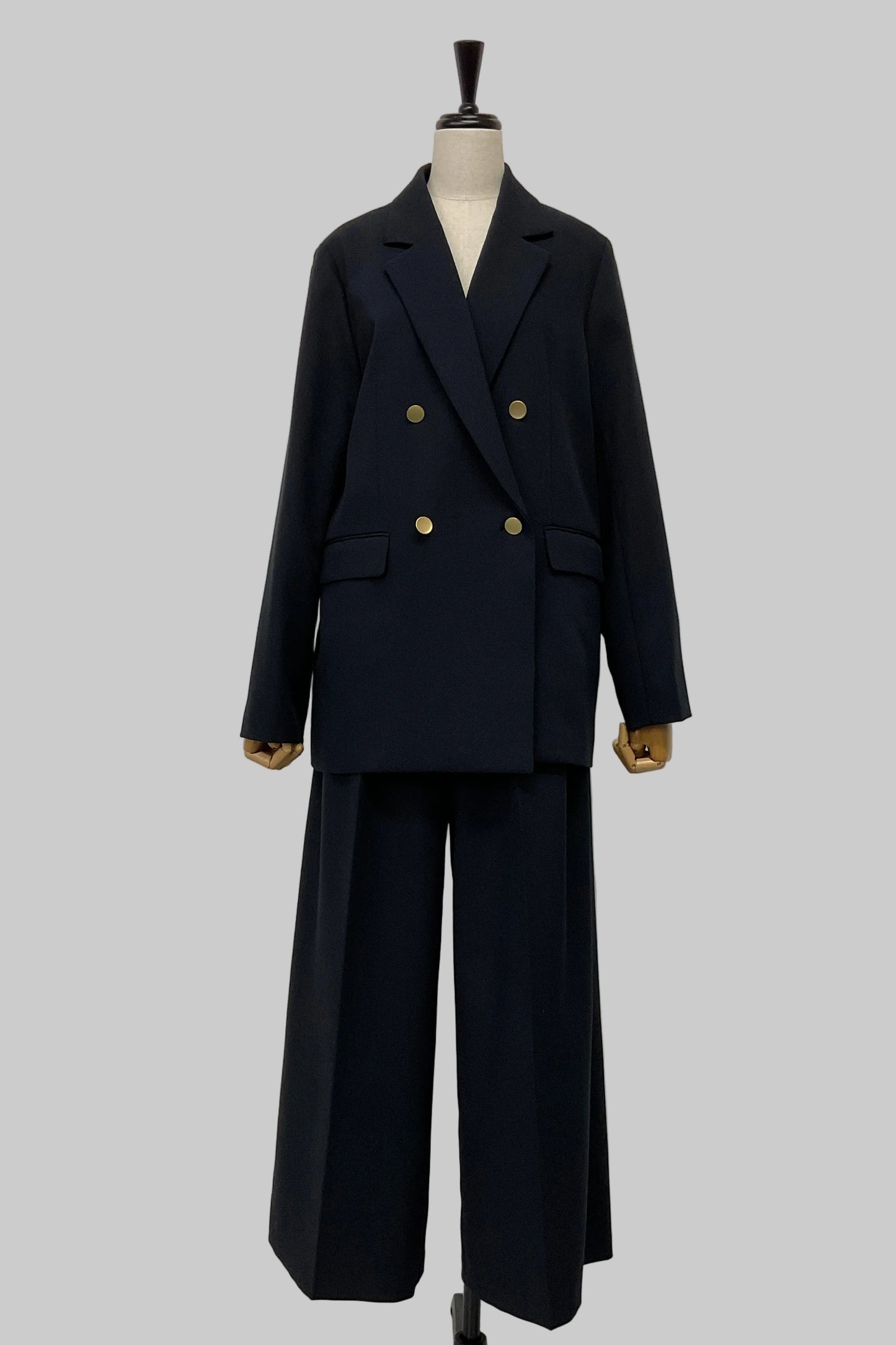 リネン混ダブルジャケット