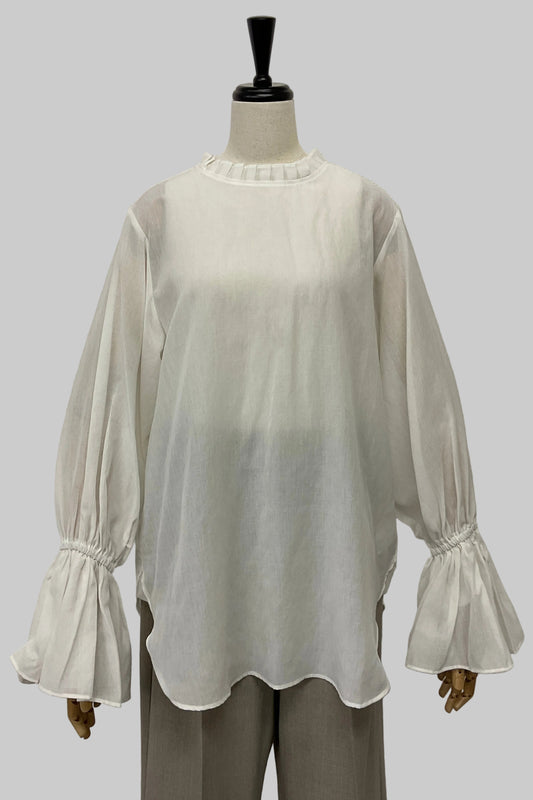 キャンディスリーブセミシアーブラウス