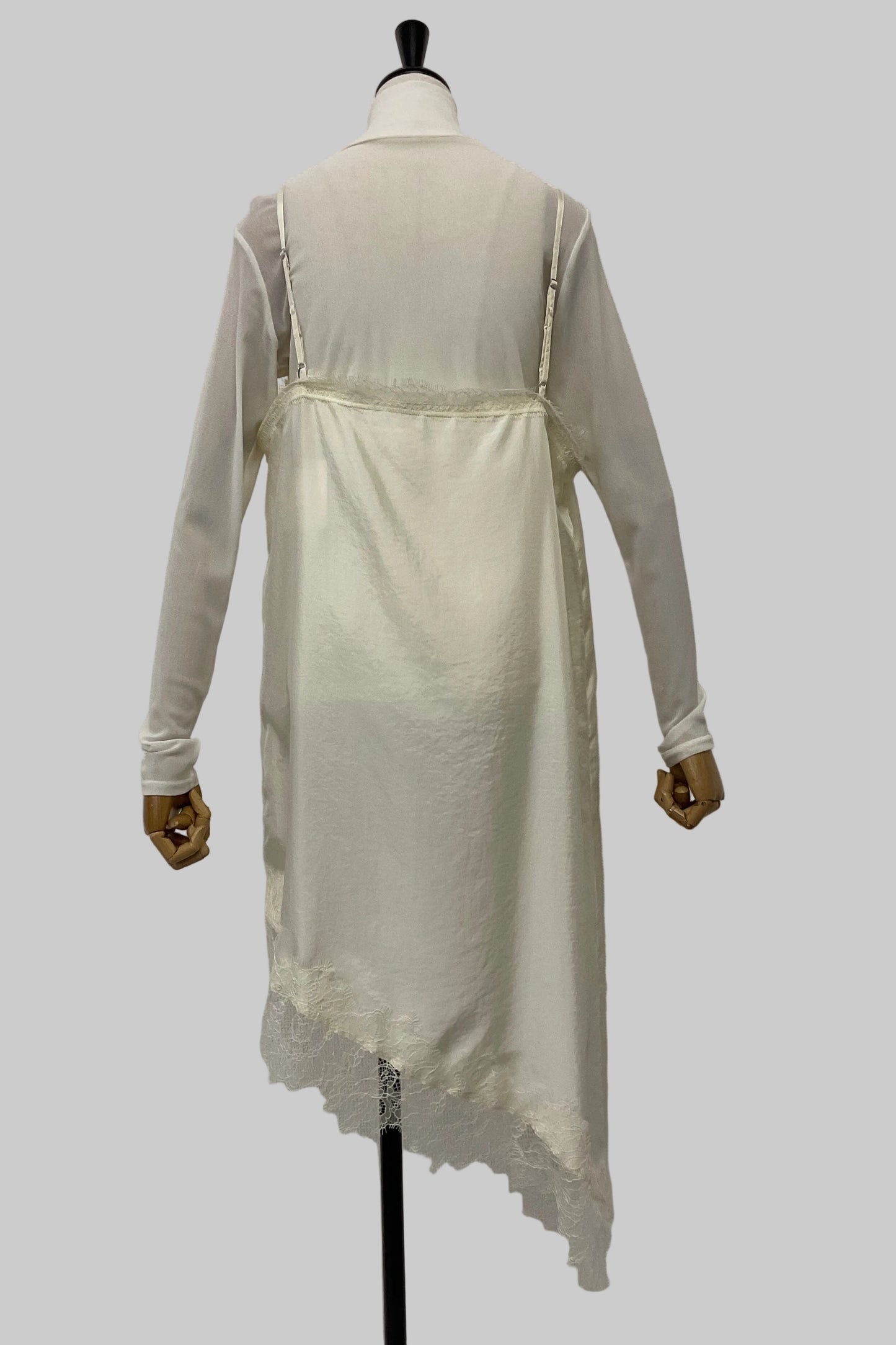 レースアシメヘムキャミソール