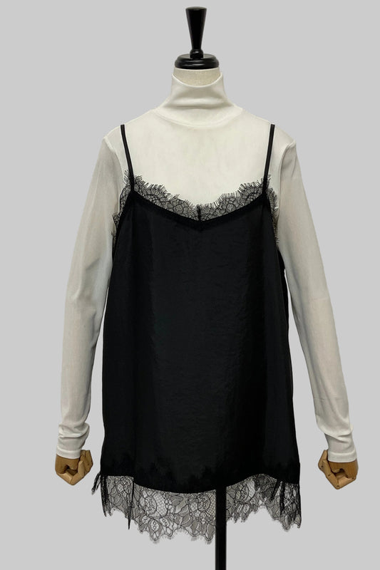 レースヘムキャミソール