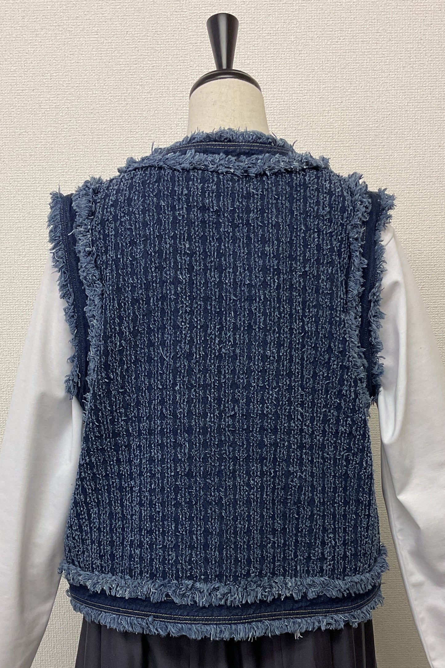 〈30%OFF〉ツイードライクデニムベスト