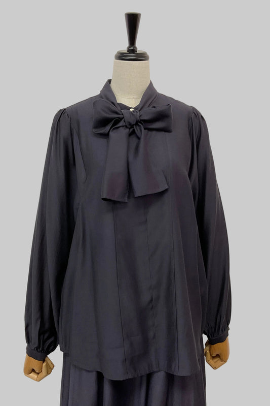 2WAYシルキーボウタイブラウス