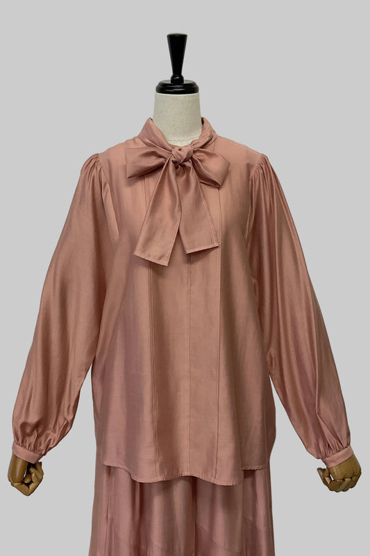 2WAYシルキーボウタイブラウス