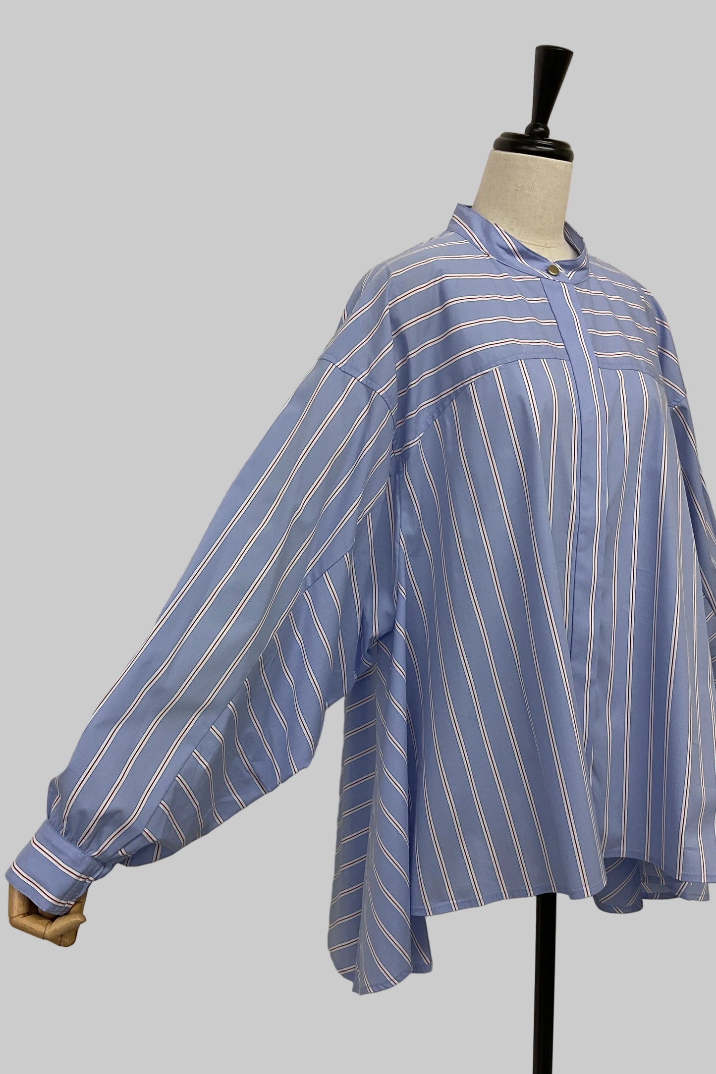 ストライプフレアシャツ