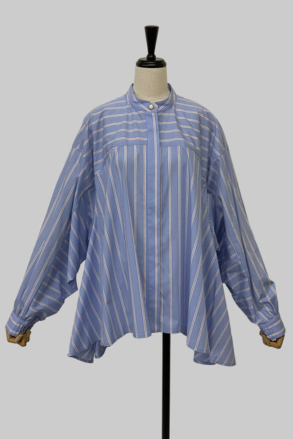 ストライプフレアシャツ