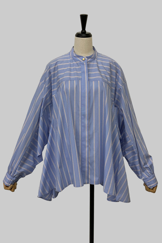 ストライプフレアシャツ