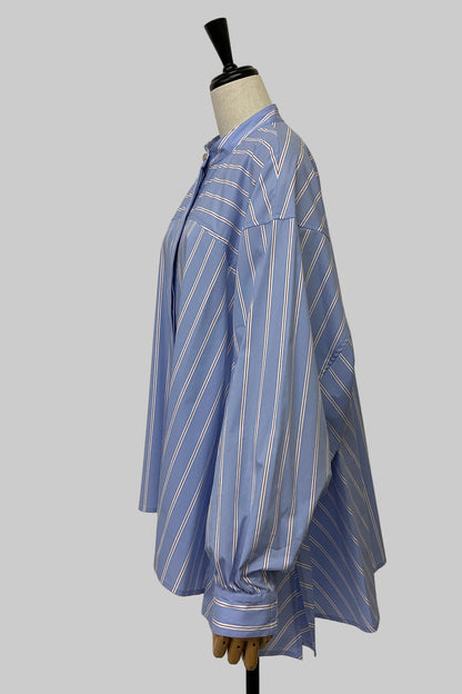 ストライプフレアシャツ