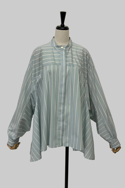 ストライプフレアシャツ