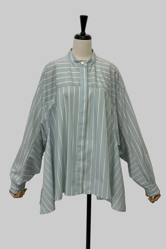 ストライプフレアシャツ