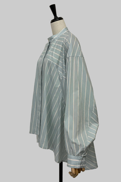 ストライプフレアシャツ