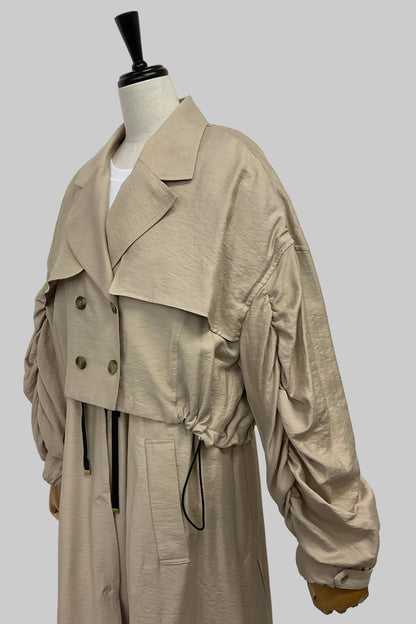 ワッシャーショートコート