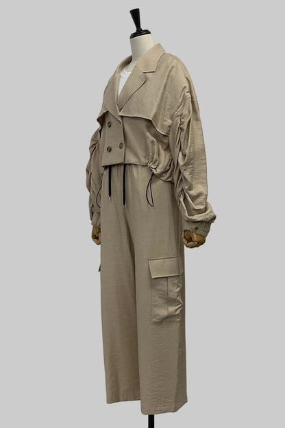 ワッシャーショートコート