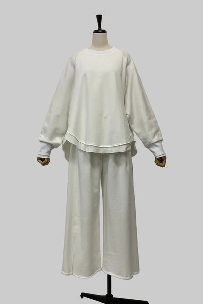 裏毛レイヤード風プルオーバー