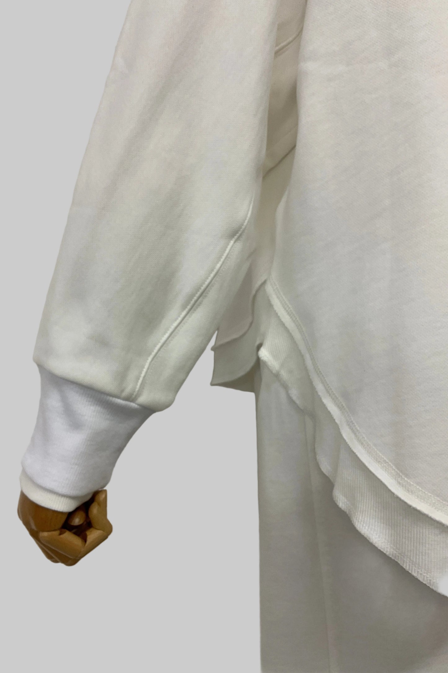 裏毛レイヤード風プルオーバー