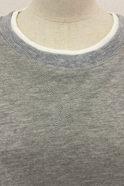 裏毛レイヤード風プルオーバー