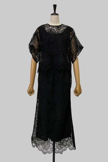 2WAYスカラップレースブラウス