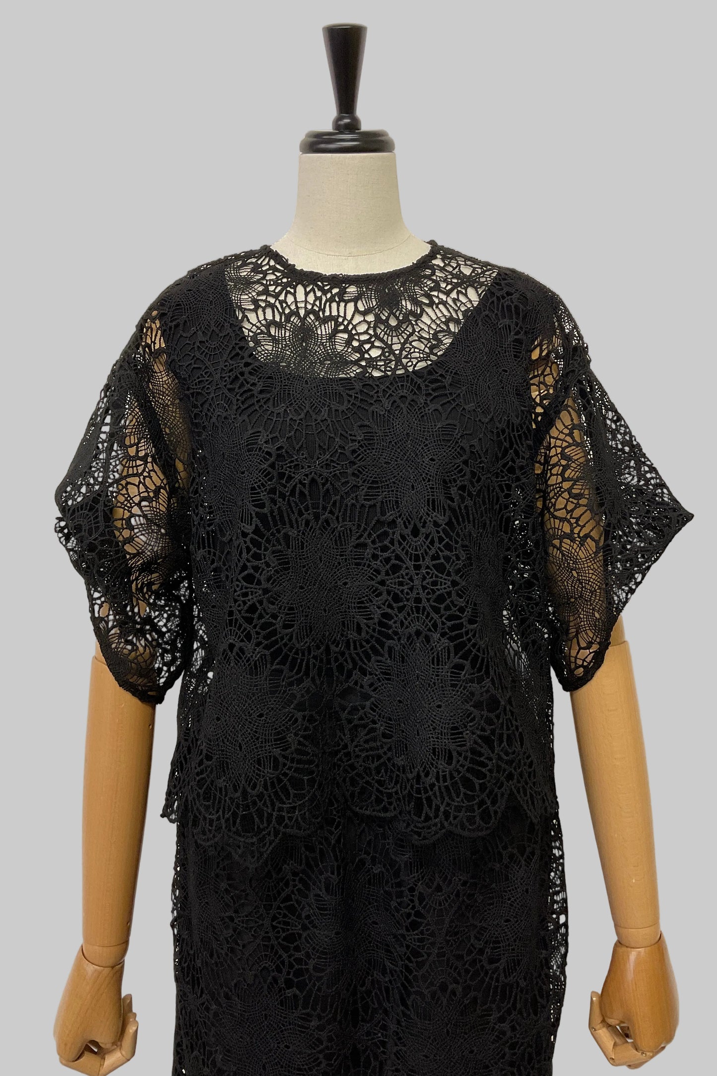 2WAYスカラップレースブラウス