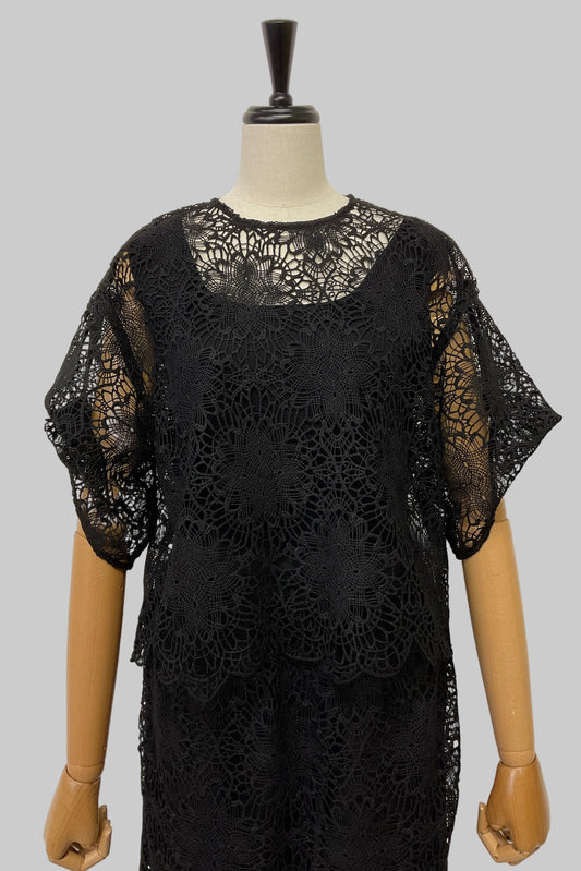 2WAYスカラップレースブラウス