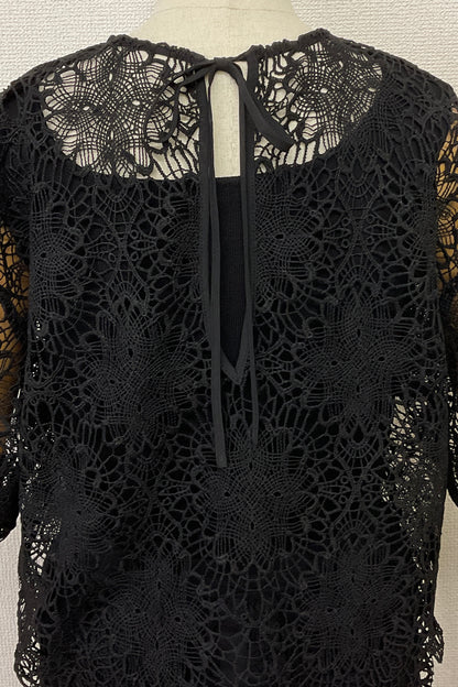 2WAYスカラップレースブラウス