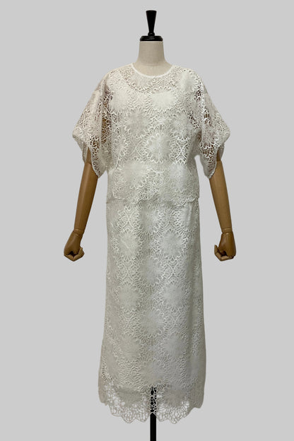 2WAYスカラップレースブラウス