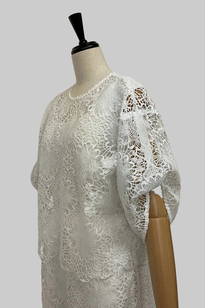 2WAYスカラップレースブラウス